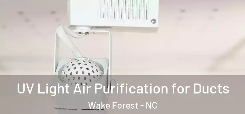 UV Light Air Purification for Ducts Wake Forest - NC